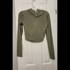 Forver 21 green mesh hoodie